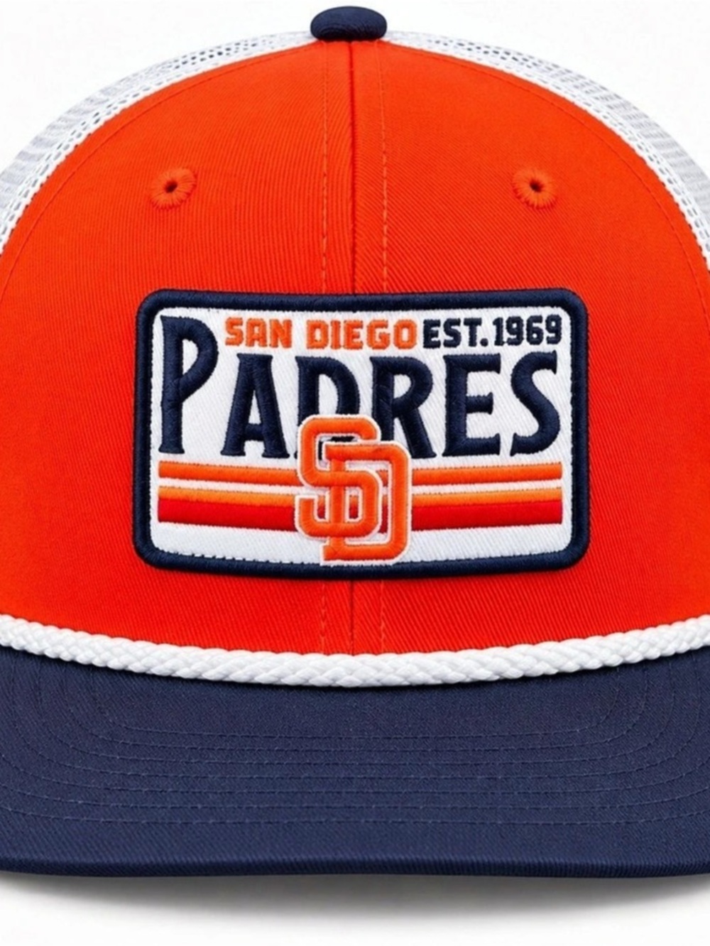San Diego Padres Fan Favorite Cooperstown Collection Mesh Snapback Hat OSFA nwt